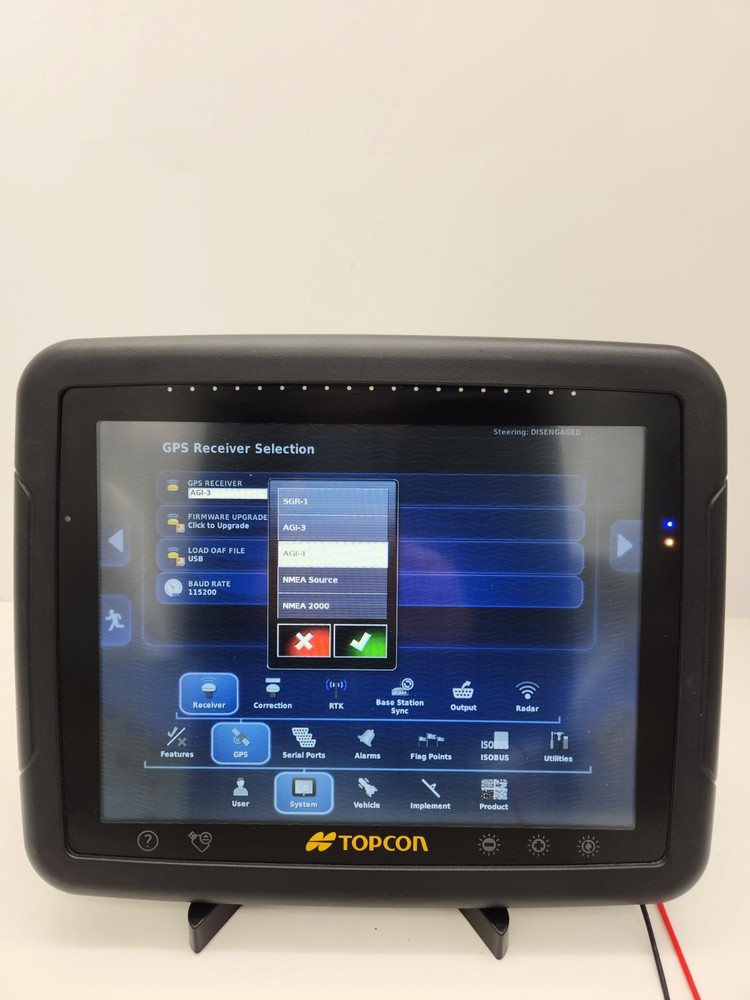Topcon X30 Console AGA4477 | Section Control & Auto Steer | 12.1" Display