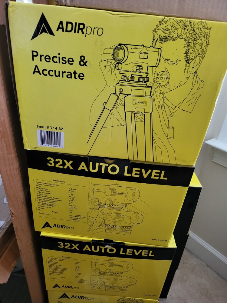AdirPro 32x Optical Automatic Optical Level W/ Carry Case 714-32