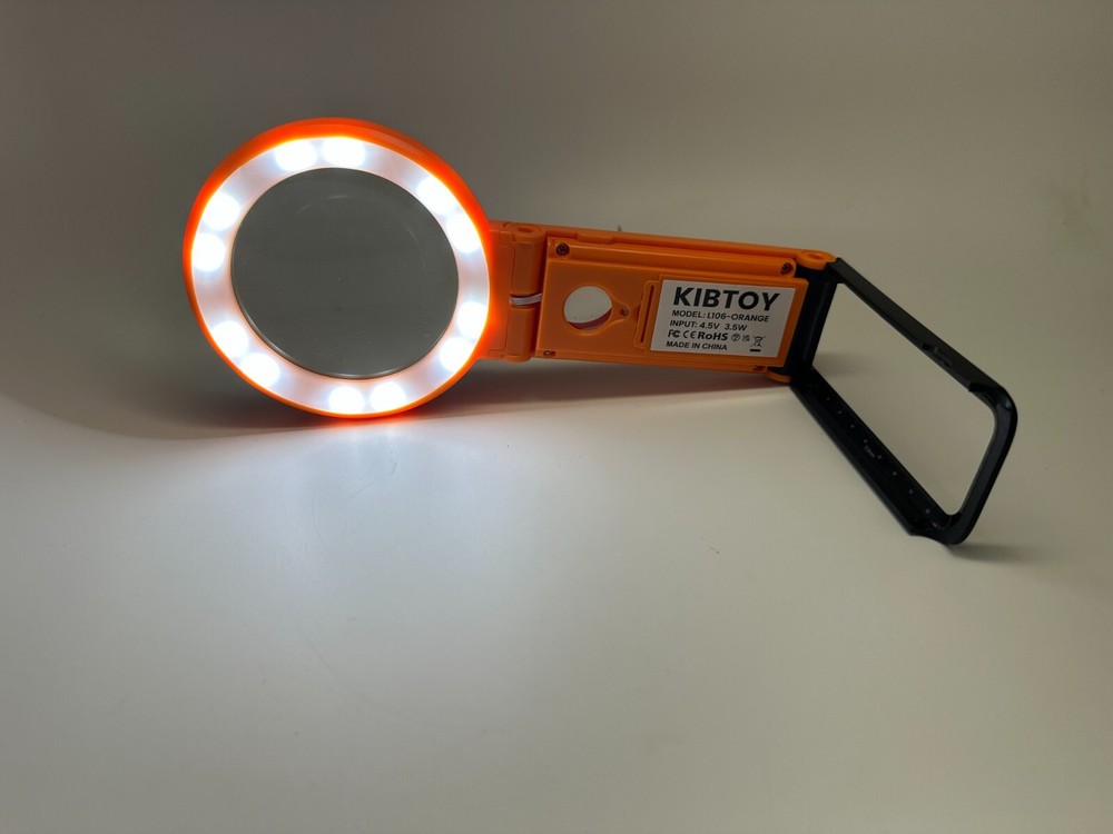 Kibtoy LED Illuminated Lighted Magnifying Glass