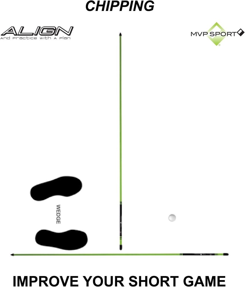 Golf Swing Alignment Sticks 2-Pack - Lightweight