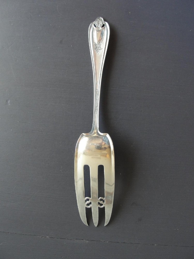 Silverplate Flatware Serving Meat Fork, Pastry, Large Serve Spoon Silver Plate