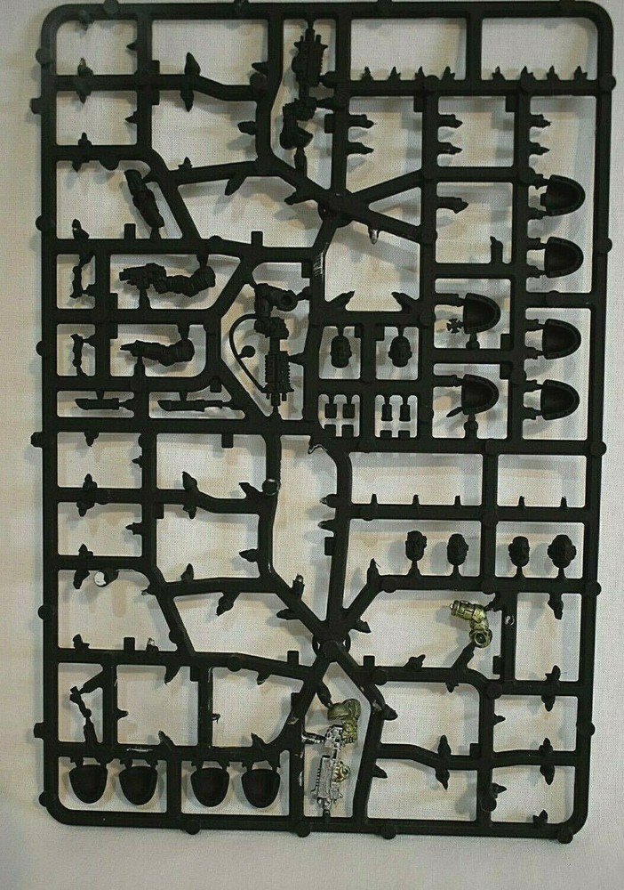 Warhammer 40K Space Marines Primaris Bits on Sprue Primed