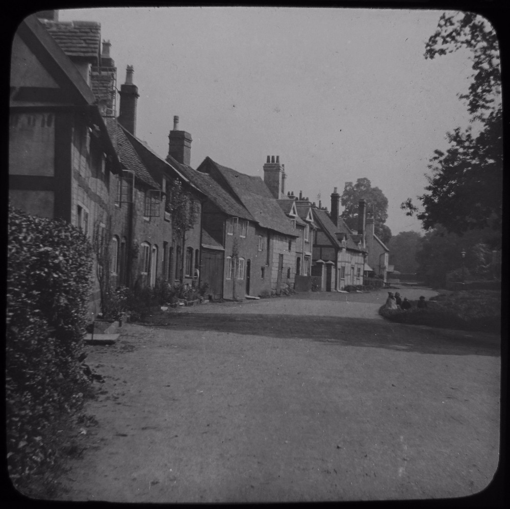 Magic Lantern Slide BRIDGE END WARWICK ENGLAND C1890 PHOTO
