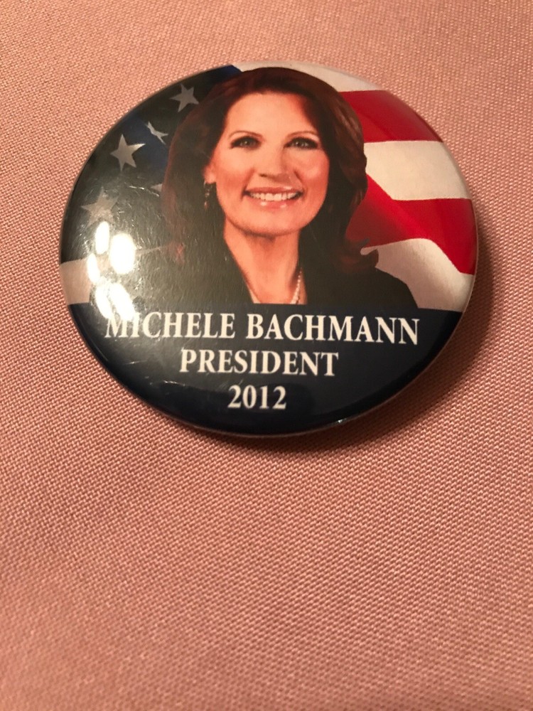 Nice Michele Bachmann Picture Presidential Pinback Button