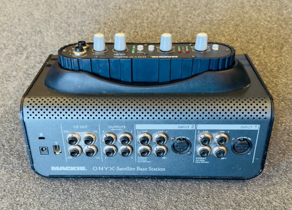 Mackie Satellite System FireWire 2-channel Audio Interface, pod and base
