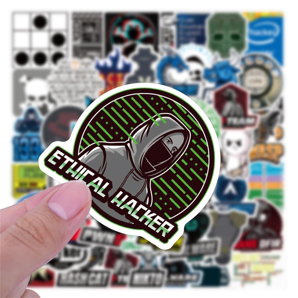 50PCS Hacker Stickers Pack - Cool Programming for Developers,