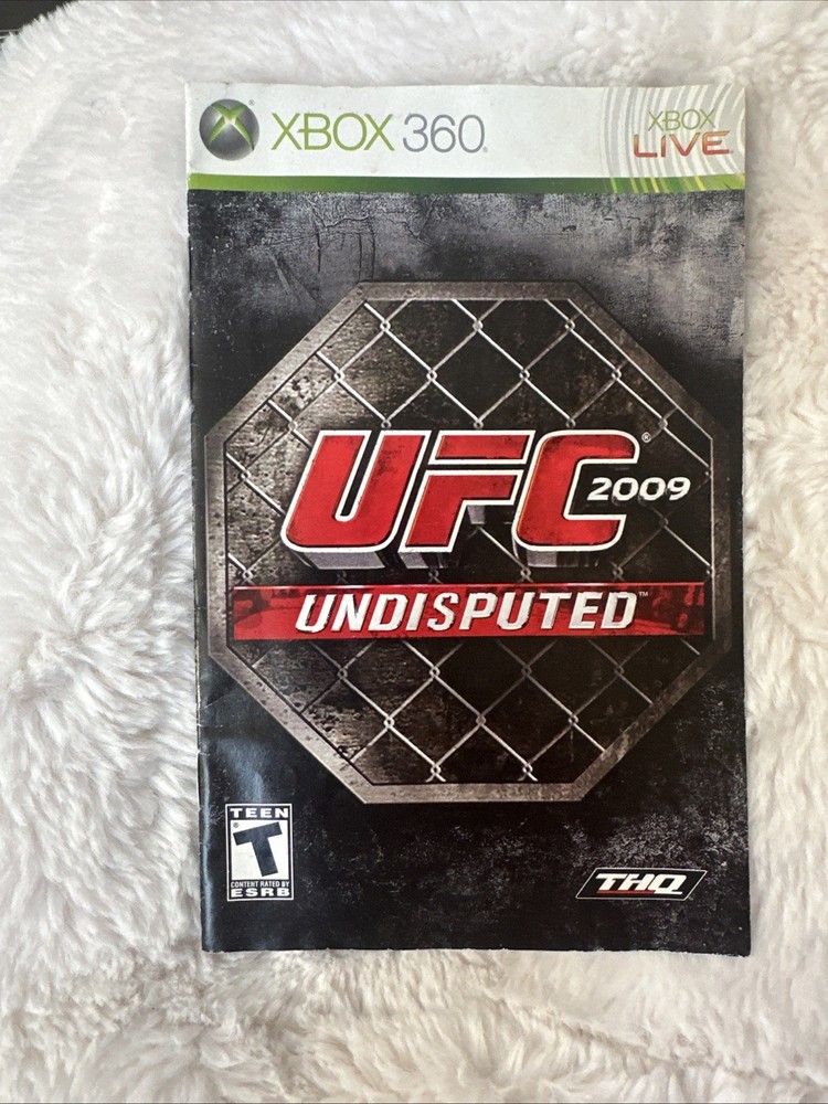 XBOX 360 Manual Only UFC 2009 Undisputed