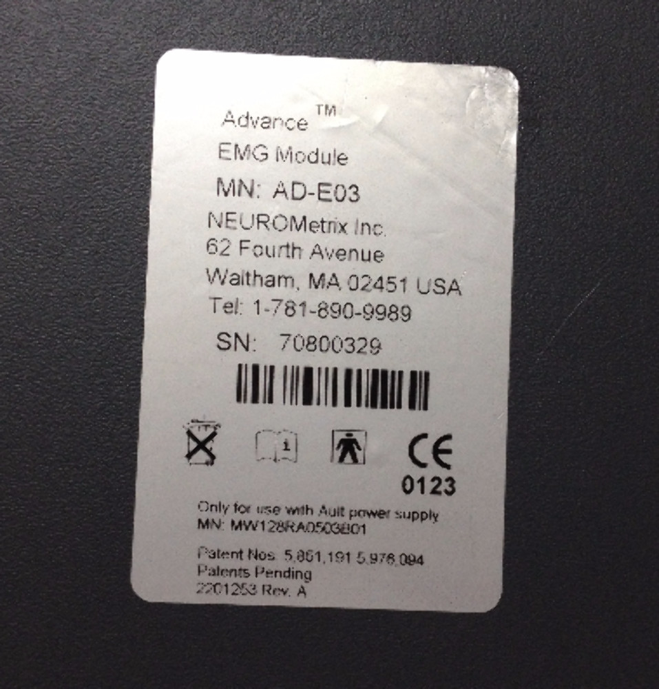 NEUROMetrix Advance EMG Module AD-E03 NEURO Metrix RARE