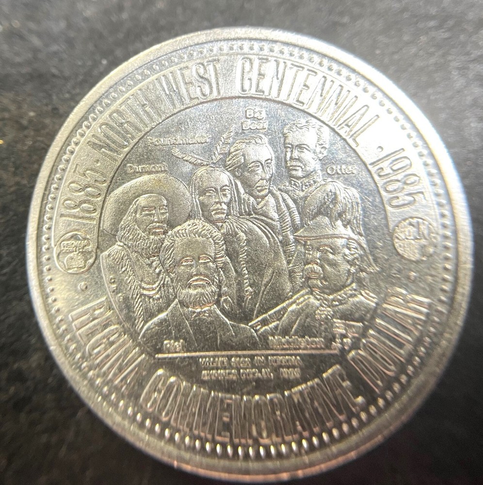 1985, Token, Regina Sask, North West Centennial, Commemorative $1