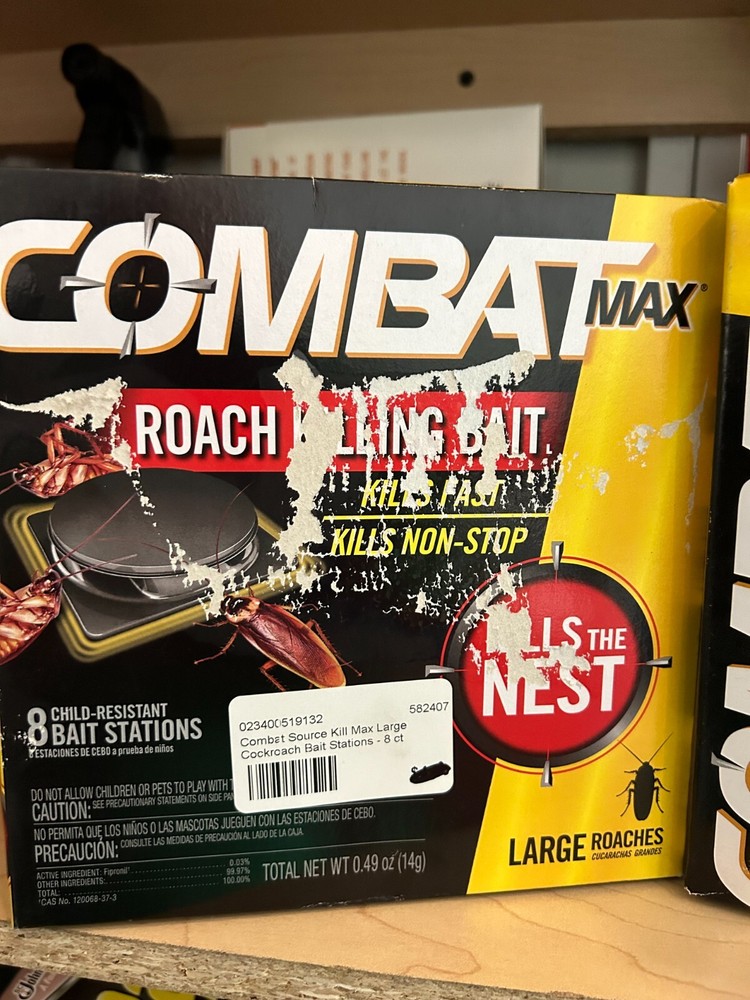 6-pack lot (26 total Stations) Combat Max Roach Killing Bait Small & large