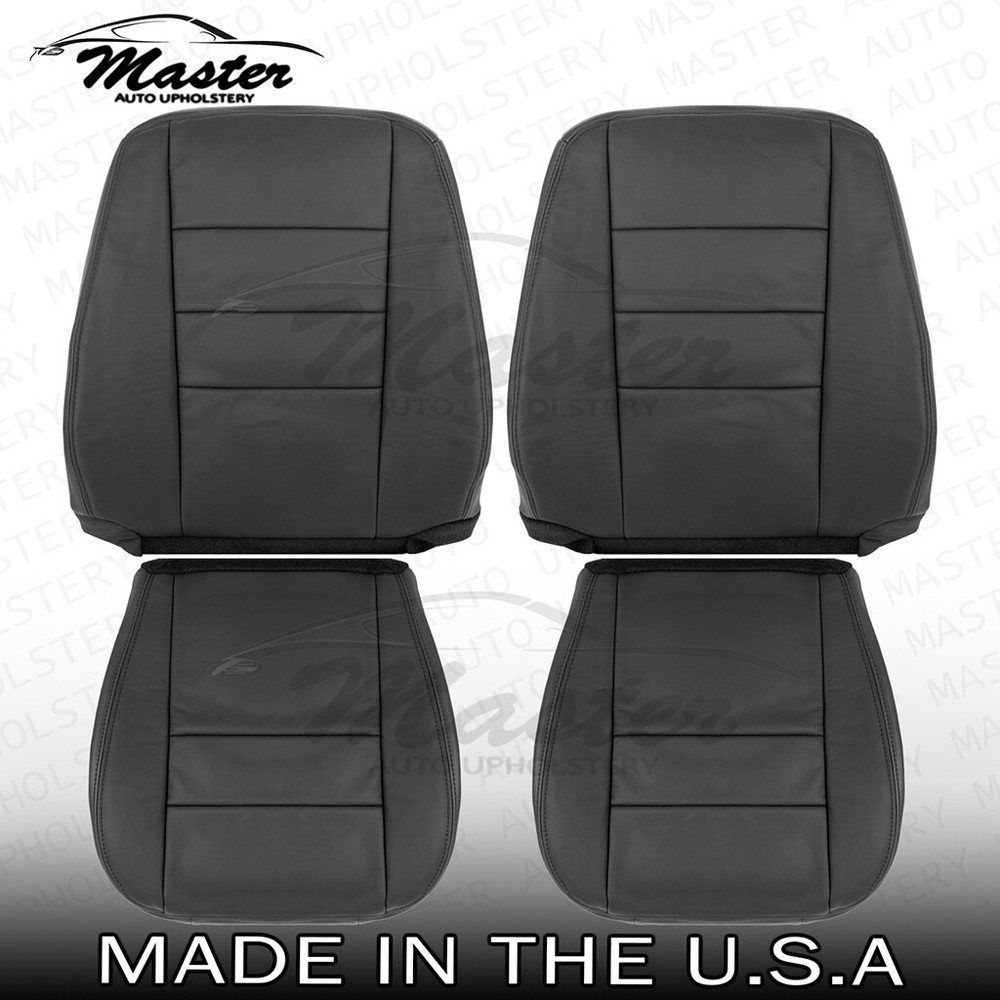 Replacement Fits 2009 - 2012 Ford Escape Front SOLID Black Leather Seat Covers