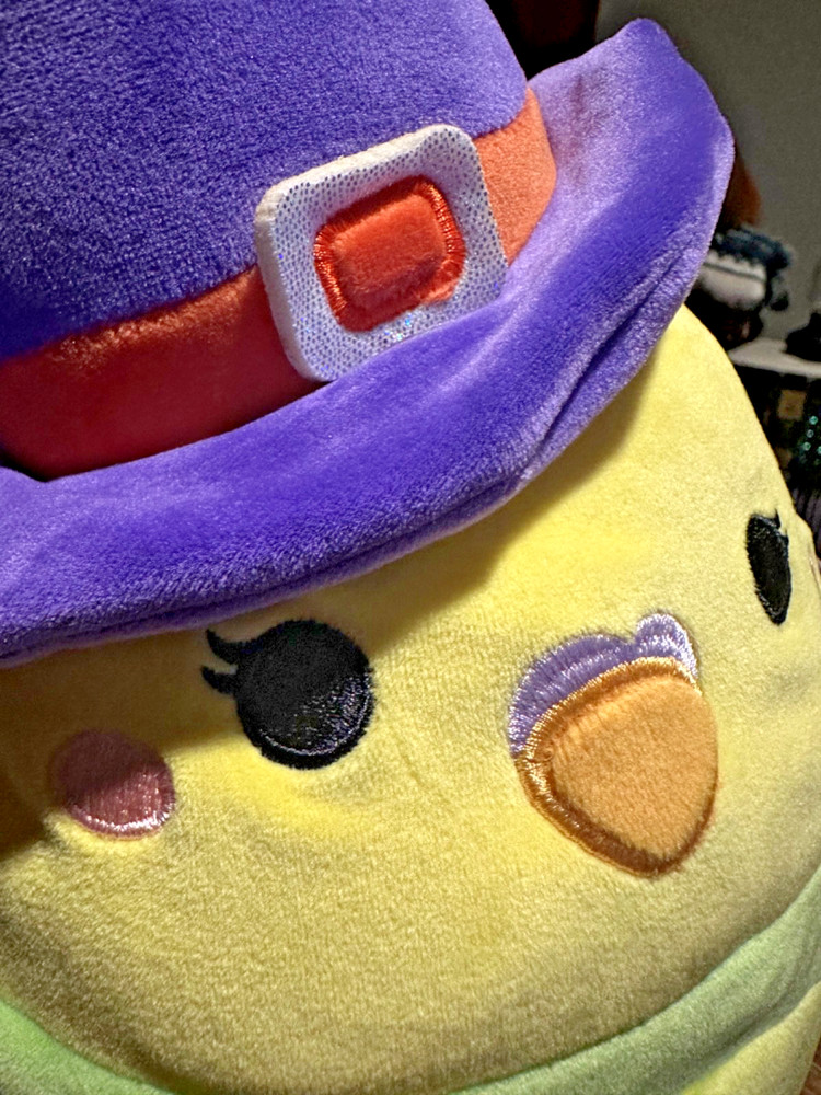 Nellie Chick w/ Witch Hat Halloween Squishmallow 8"