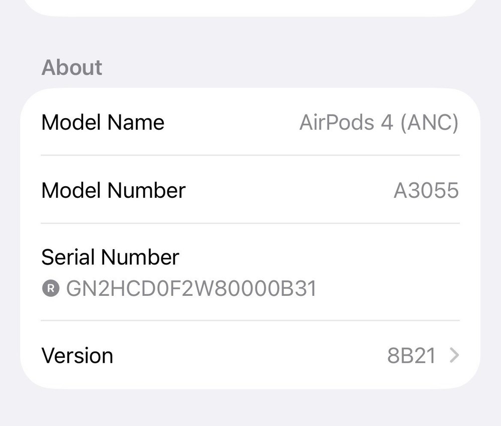 Apple AirPods 4th Generation Wireless Earbud Right Side Only ANC (A3055)