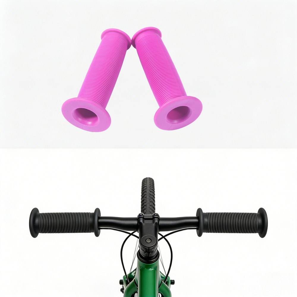 For Motorcycle & Bicycle Pink Soft Rubber Handlebar Grip