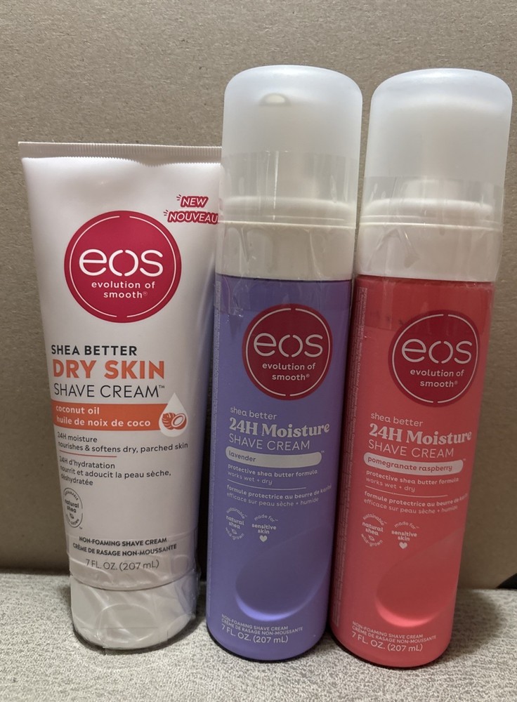 eos Shave Cream 3 Pack Coconut/ Lavender/ Pomegranate Raspberry