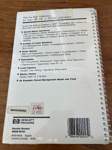 Hewlett-Packard Step-By-Step Solutions - Vectors and Matrices - New