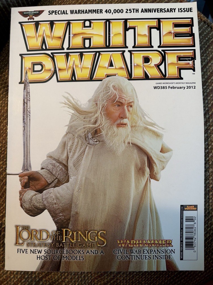 Warhammer White Dwarf Feb 2012 25 Anniversary Issue (Misprint- Read Description)
