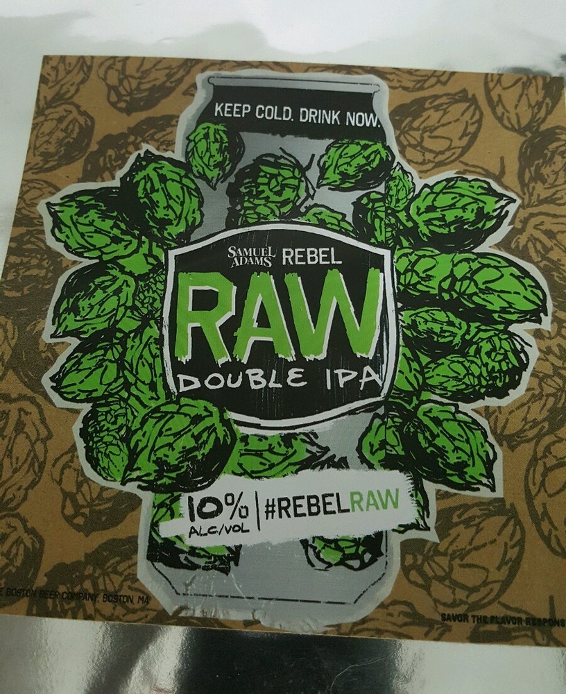 Samuel Adams Rebel Raw Double IPA Insulated Envelope Pack Cool Pack