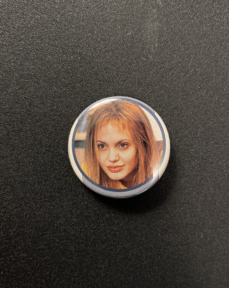 Girl Interrupted Pinback Button. Original Handmade 1.5” Button.