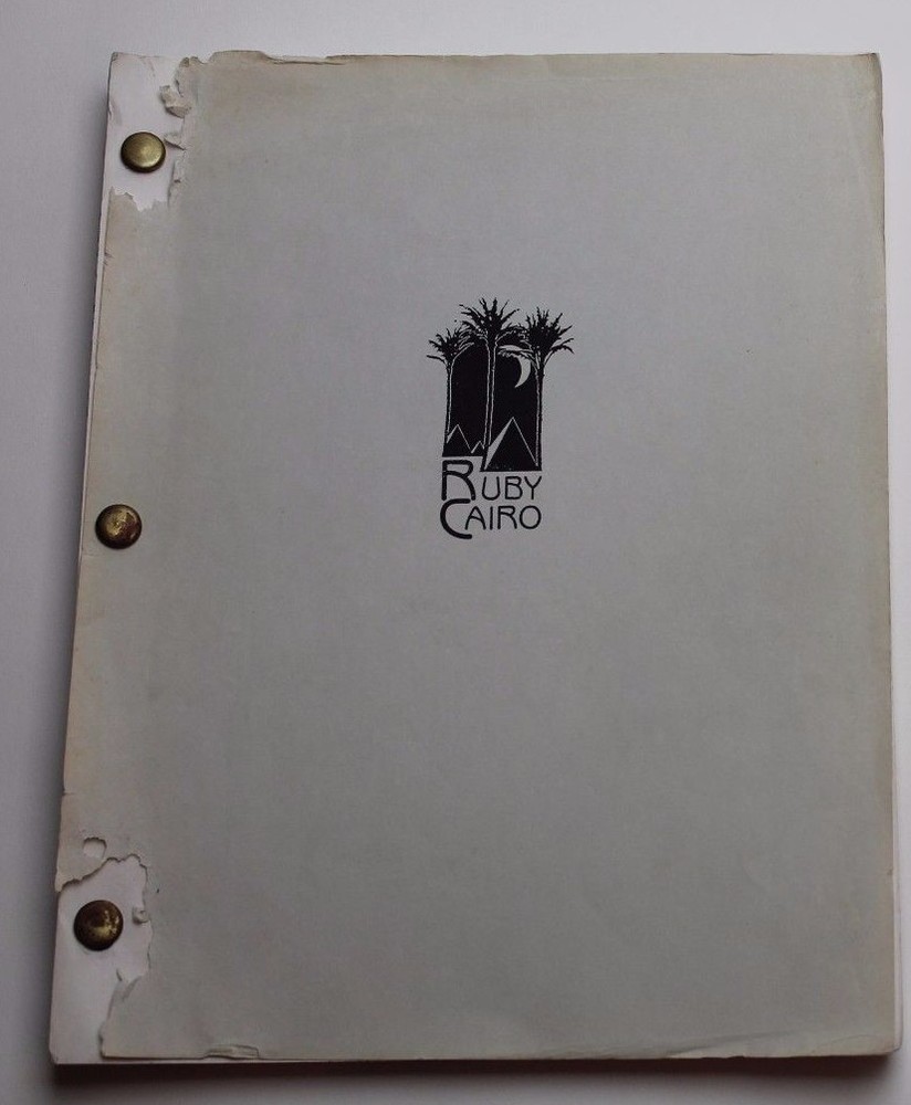 RUBY CAIRO / Robert Dillon 1991 Screenplay, LIAM NEESON suspicious plane crash