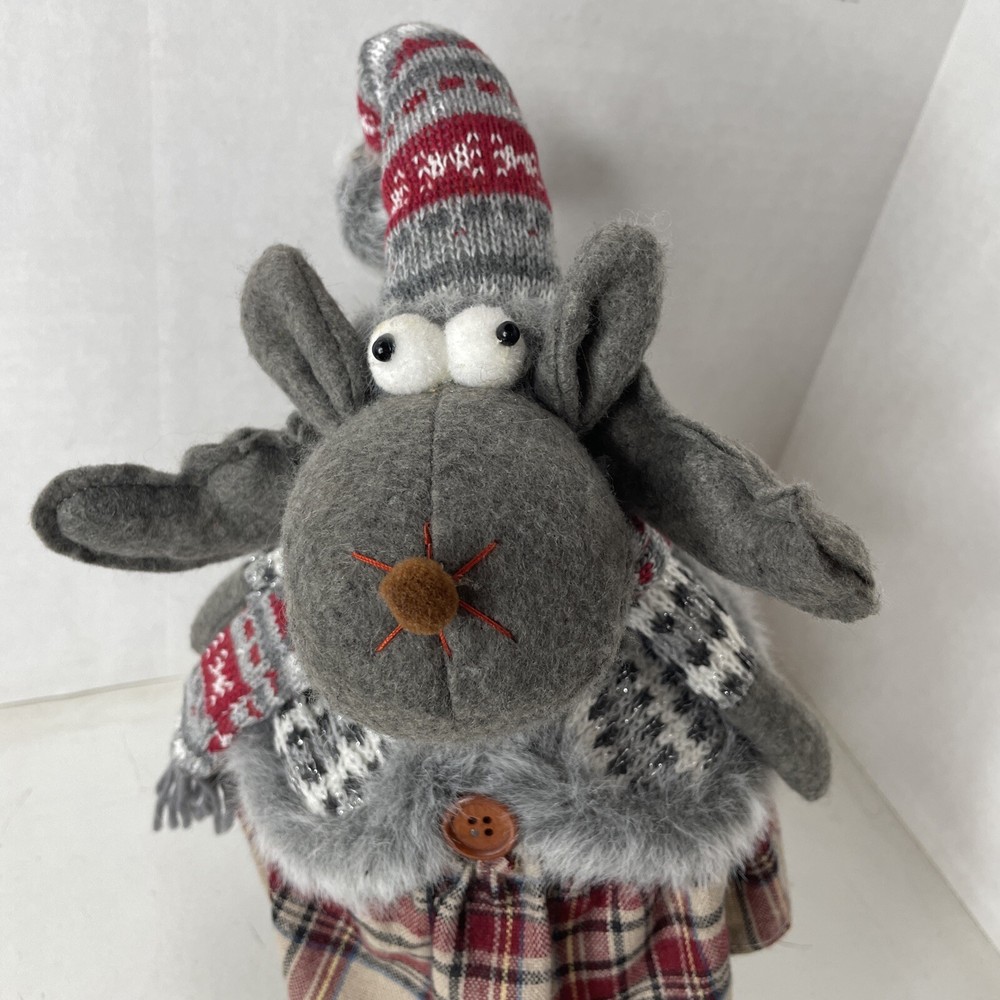 Bouncy Christmas Raindeer Plush Xmas Decor