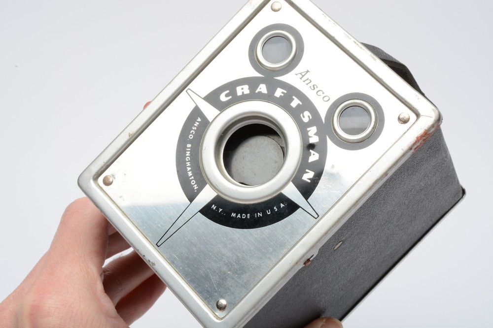 Ansco Craftsman Vintage box camera, shutter works, nice