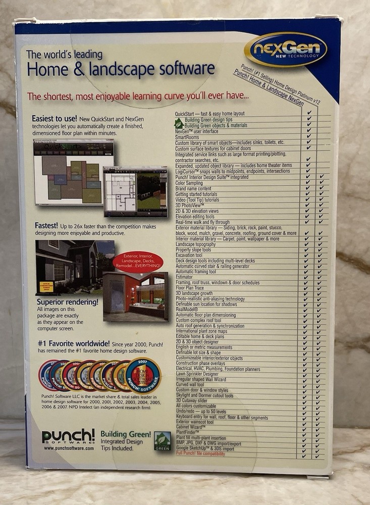 Punch Home and Landscape Design Suite - Software with NexGen Technology