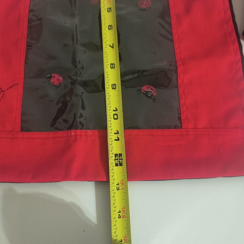 LadyBug Drawstring Bag Pouch Handmade Set Of 2