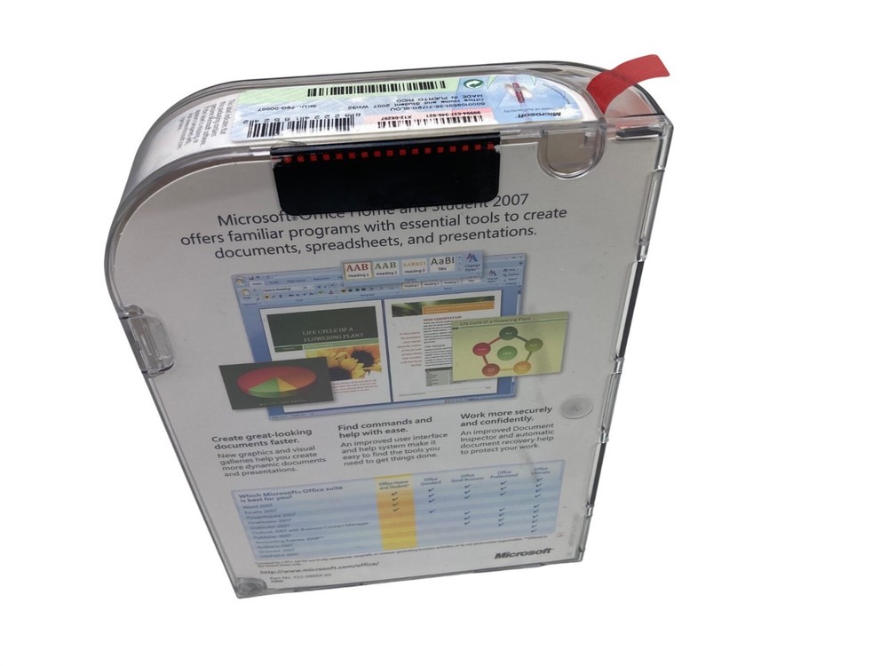 Microsoft Office Home & Student 2007 - Case & Disc Only