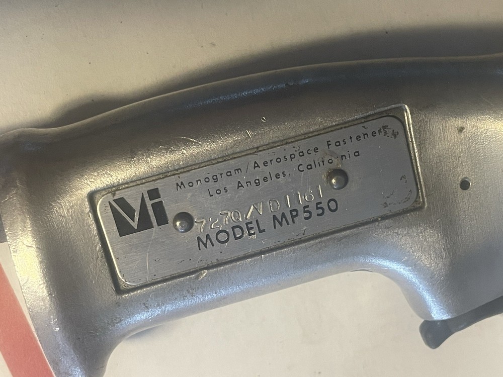 Monogram Aerospace Fastener Mp550 Pneumatic Air Tool