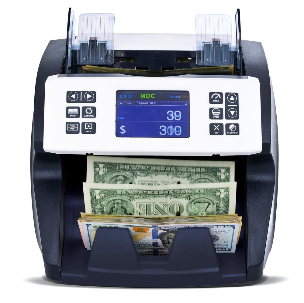 MA-180S Front Loading CIS Sensor Mixed Denomination Bill Counter Money Counti...