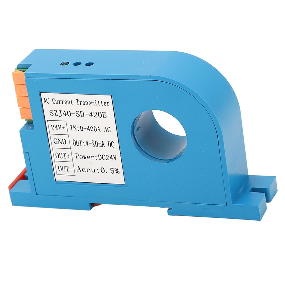 AC Current Transmitter 4‑20mA Output Single Phase AC Current Transducer Sensor