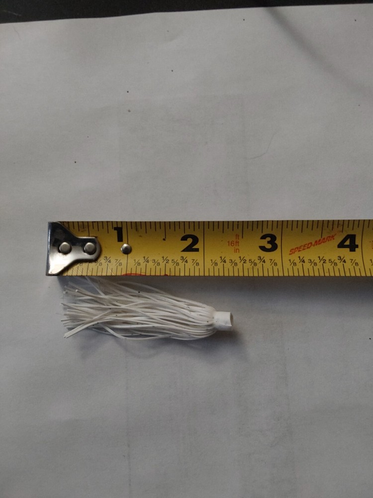 10 2" MINI TERMINATOR QUICK CHANGE/ FISHING SKIRTS - White