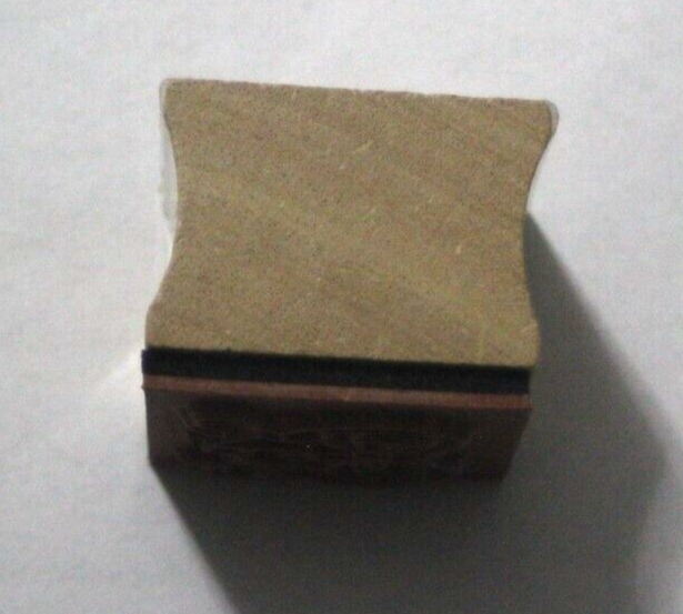 Heart With Ribbon Bow Rubber Stamp