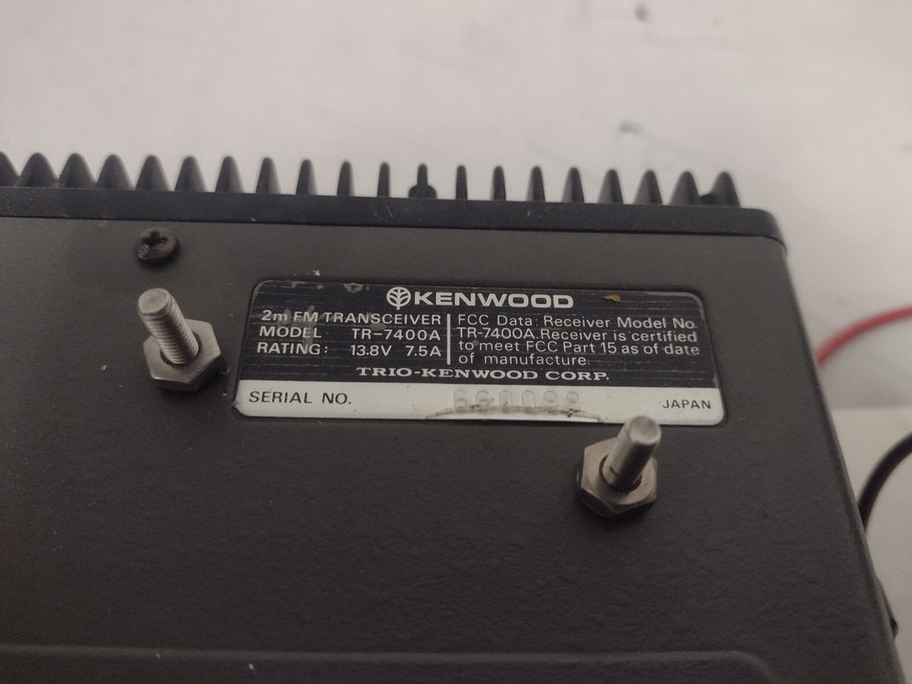 Kenwood TR-7400A Transceiver - Untested
