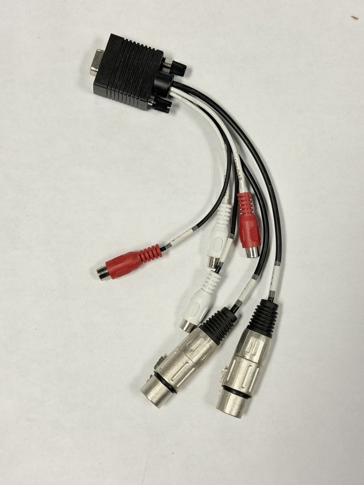 Sonic Foundry Mediasite Breakout Audio XLR RCA Cable
