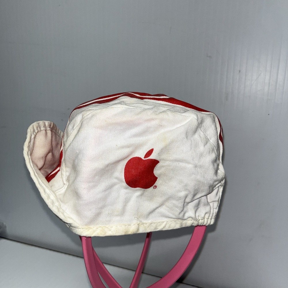 APPLE COMPUTER Cotton Cycling Hat 80s Cap Yale Computer Science Hat RARE