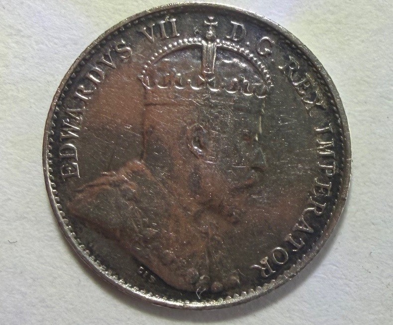 Canada 1902 Five Cent Silver Coin