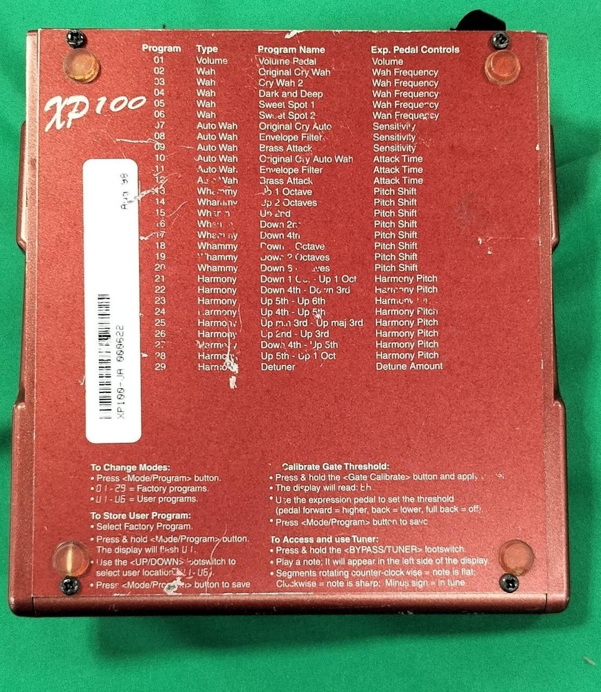 DigiTech XP-100 Whammy Wah Pedal Vintage Multi-Effect Guitar Processor