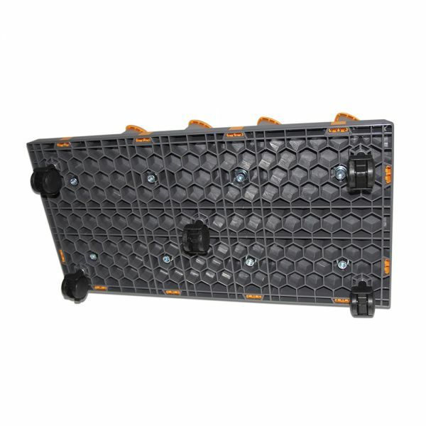 3" Core Detachable Free Assembly Mobile Material Floor Rack for Vinyl 2 Modules