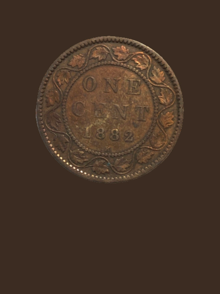 1882-H Canada Large One Cent Coin - VG