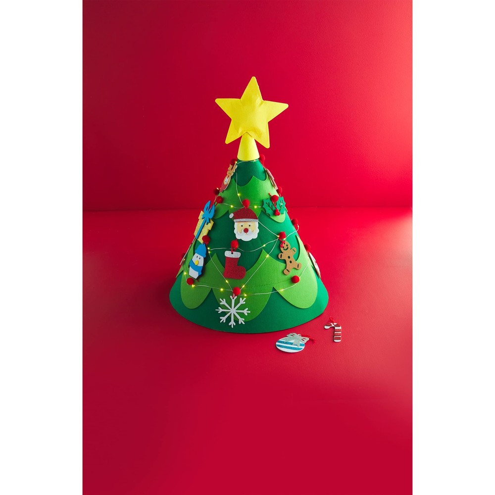 Mud Pie Felt Christmas Tree 2ft 2in, Green
