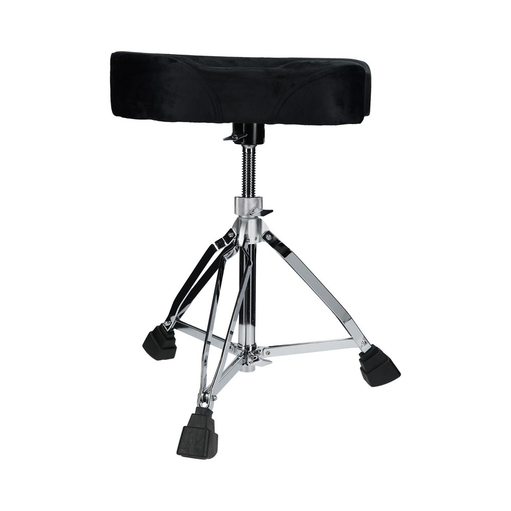 Rockville RDS50 Double Braced Drum Throne Stool 4" Padding, Adjustable+Lockable