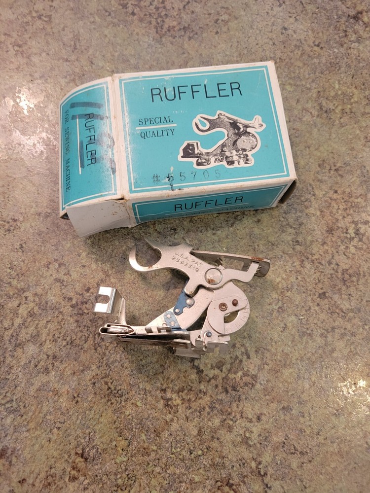 Vintage Sewing Machine RUFFLER  Greist USA UNTESTED