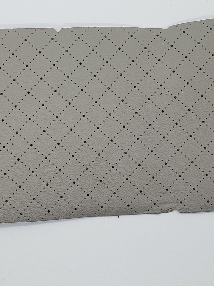 TAUPE / GRAY PERFORATED REMNANT LEATHER