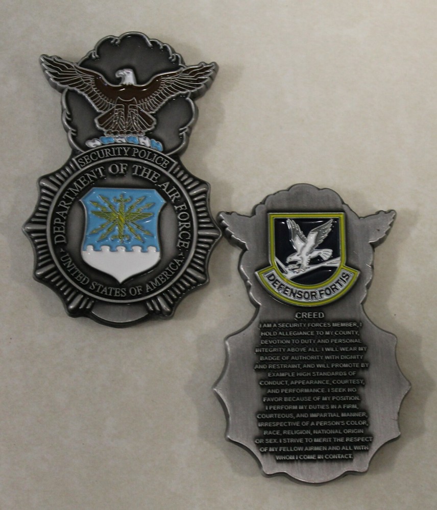 Security Forces / Police CREED Air Force Challenge Coin