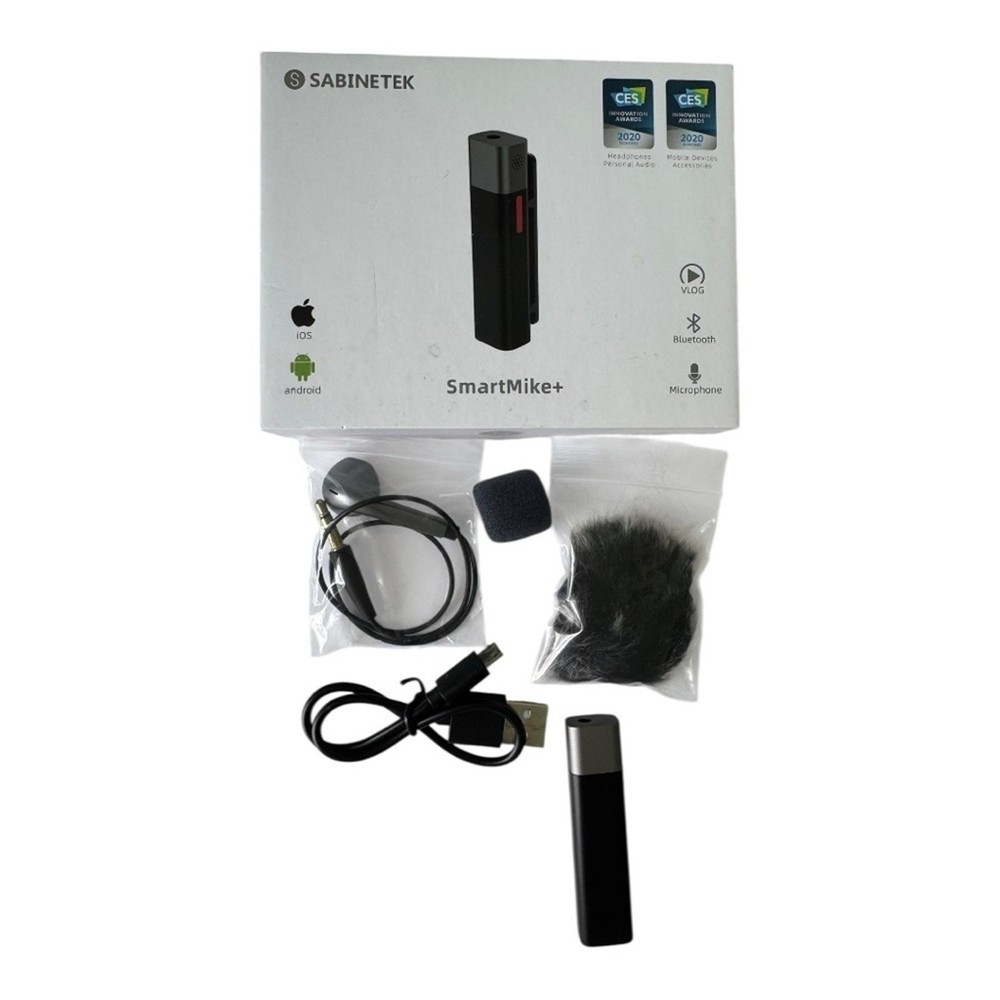 Sabinetek SmartMike+ Wireless Bluetooth Microphone for Content Creators