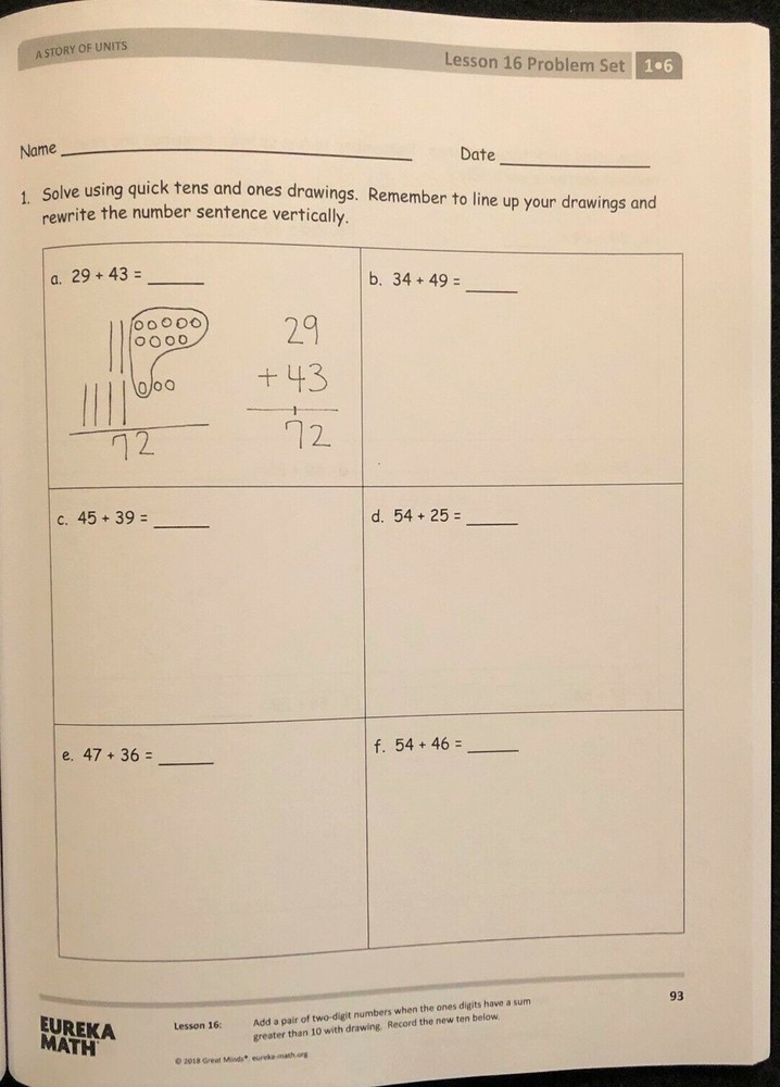 1st Grade - EUREKA MATH - MODULE 6 (Student Workbook) (2018, Great Minds)