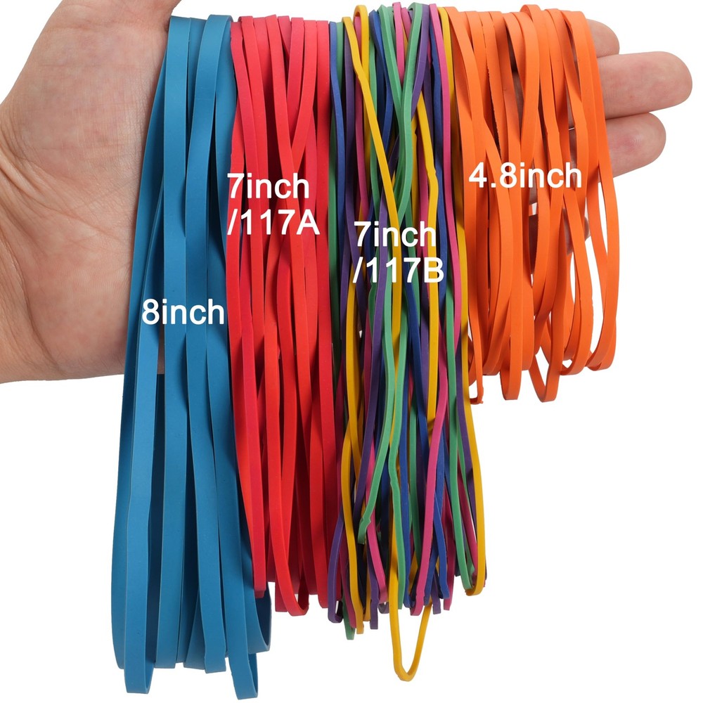 Assorted Rubber Bands Bulk Multicolor Elastic Stretchable set 0.5lb