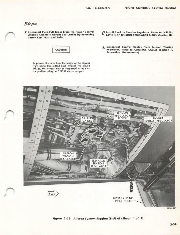 B-58 Hustler 1962 Flight Controls & Autopilot System Maint Flight Manual -CD